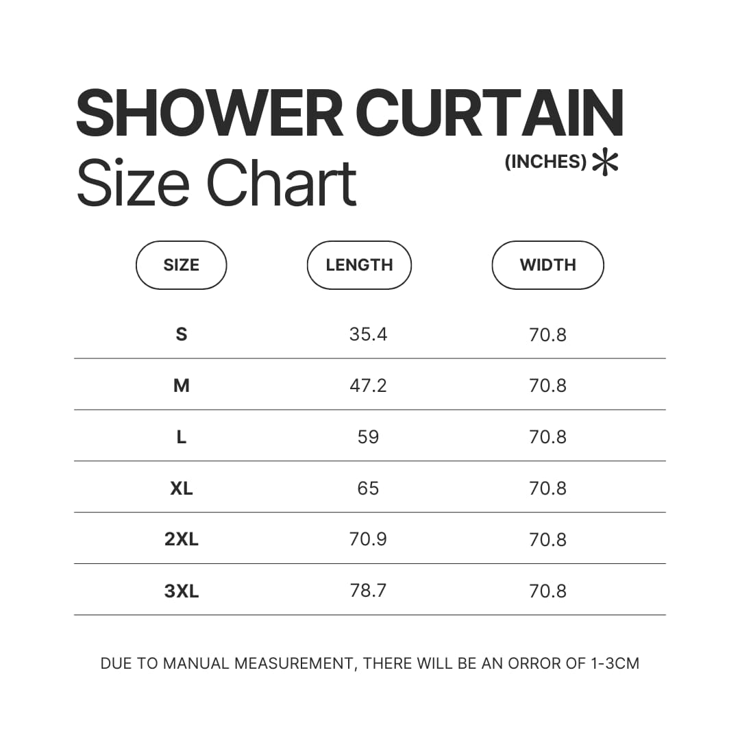 Shower Curtain Size Chart - Plants vs Zombies Store