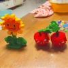 kf S39b2c986cbdf4da2a07c70b51aabb2deP Plants VS Zombies Blocks Small Cartoon Mini Building Block Peashooter SunFlower Chomper Assemble Action Model Doll - Plants vs Zombies Store