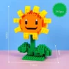 kf Se73a585d15af4f9fa0caa1cc35da0ea6S Plants VS Zombies Blocks Small Cartoon Mini Building Block Peashooter SunFlower Chomper Assemble Action Model Doll - Plants vs Zombies Store