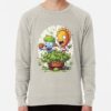 ssrcolightweight sweatshirtmensoatmeal heatherfrontsquare productx1000 bgf8f8f8 25 - Plants vs Zombies Store